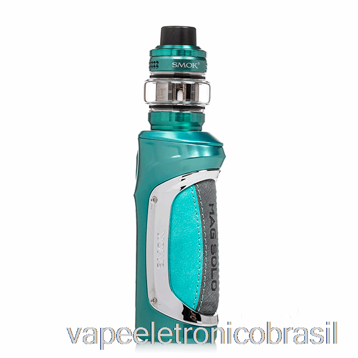 Vape Recarregável Smok Mag Solo 100w Starter Kit Ciano